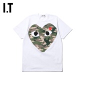 COMME 新品 des PLAY男装 T恤2019秋季 GARÇONS 短袖 爱心242MA