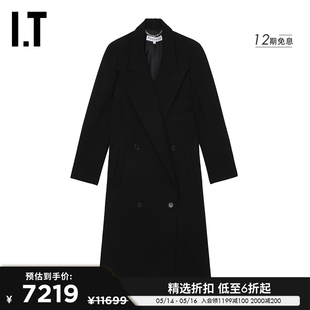 中长款 Anderson女装 大衣新品 干练气场翻领排扣长外套0257XL