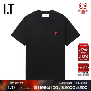 T恤新款 圆领短袖 基础日常款 爱心logo装 UTS724MN 饰半袖 AMI男装