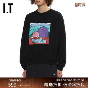 潮流趣味卡通图案装 圆领卫衣新款 饰套头上衣1K001ZMP NANGA男装