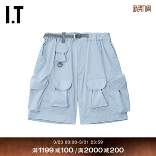 工装 wander男装 短裤 新款 182055MQ 帅气潮酷多口袋饰休闲裤 and