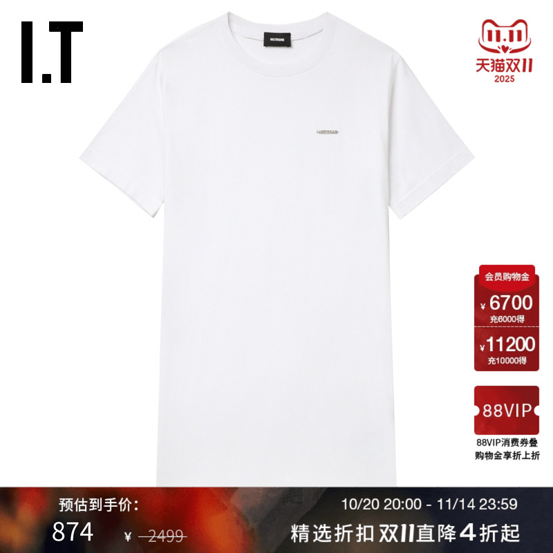 ITWe11Done圆领短袖连衣裙