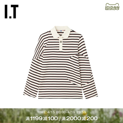 ITADERerror长袖条纹polo衫