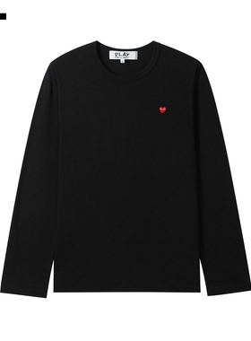 IT CDG PLAY COMME des GARCONS川久保玲情侣圆领长袖T恤休闲基础