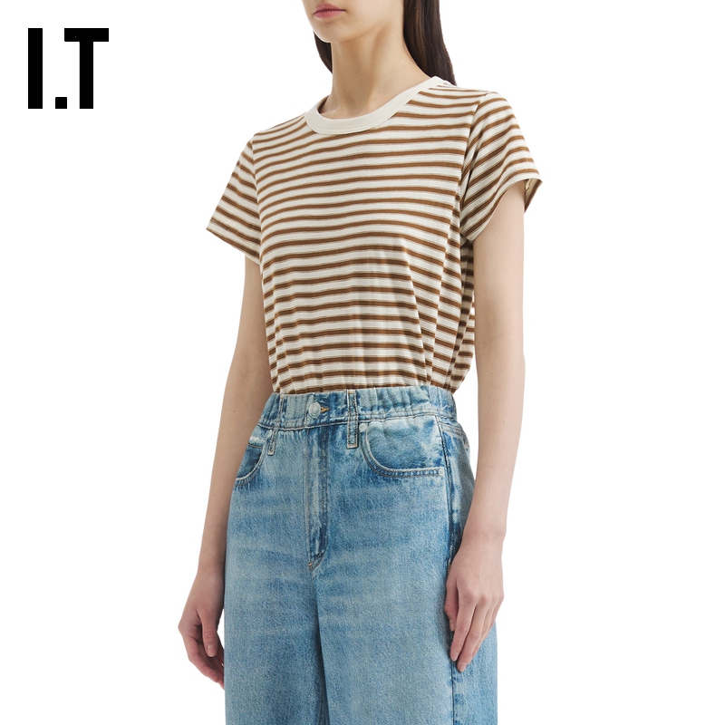 ITrag&bone条纹短袖T恤