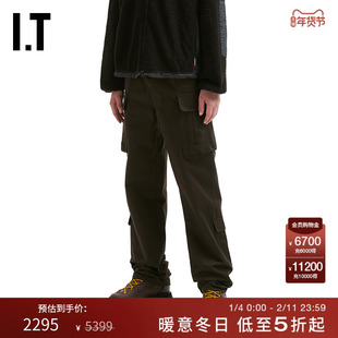 IT GR10K男装工装长裤新款潮流酷感多口袋饰直筒裤休闲裤CG1112MP