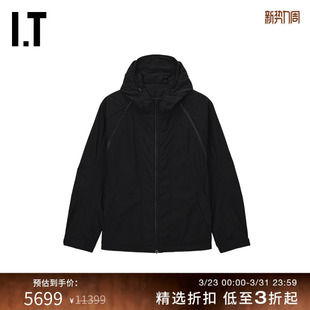 帅气户外风宽松纯色外套839P71MP 连帽拉链夹克新款 JUUN.J男装