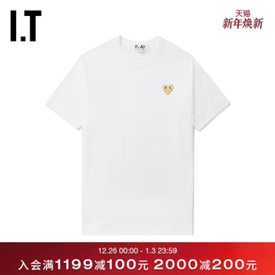 COMME PLAY des GARCONS川久保玲情侣爱心logo装 T恤 饰短袖 CDG