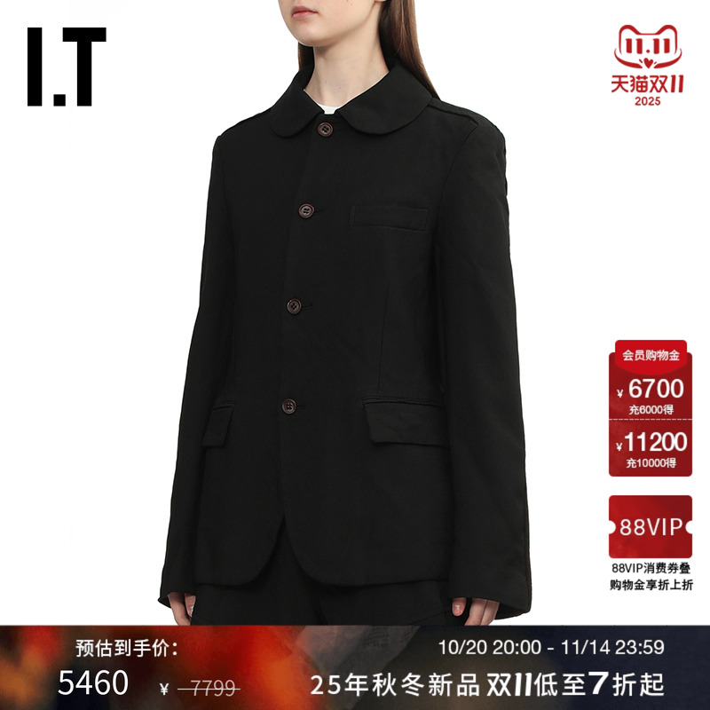 IT彼得潘领西装夹克复古通勤