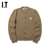 GARÇONS川久保玲女针织开衫 白色爱心刺绣 COMME des CDG PLAY