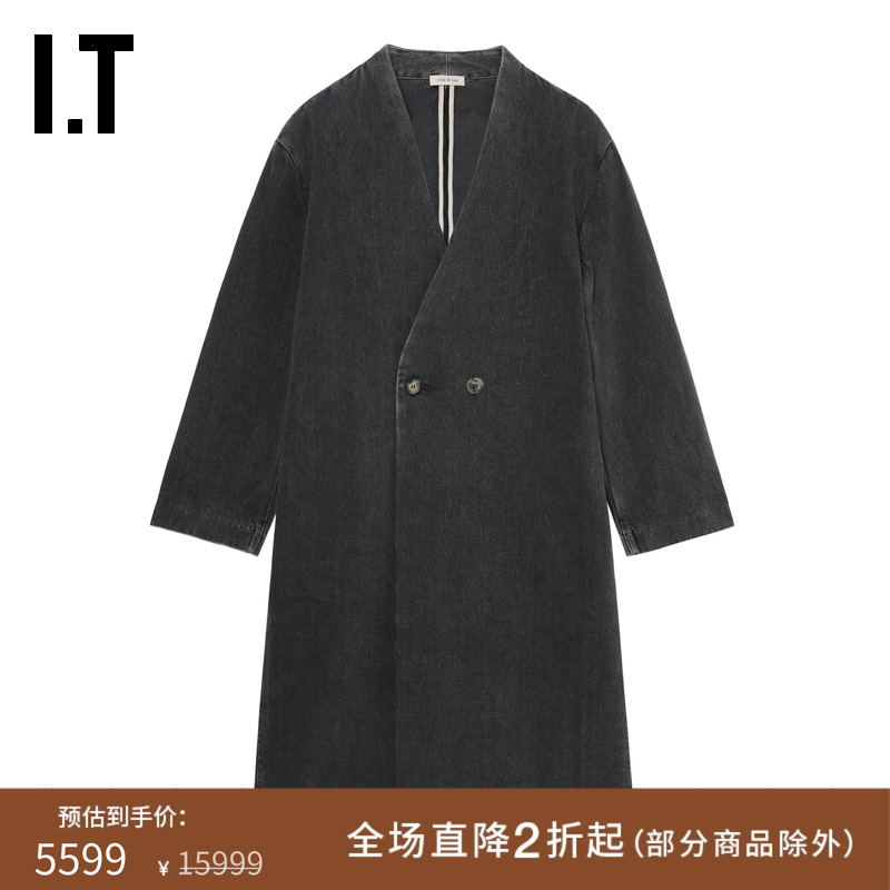 ITFEAROFGOD长款牛仔大衣