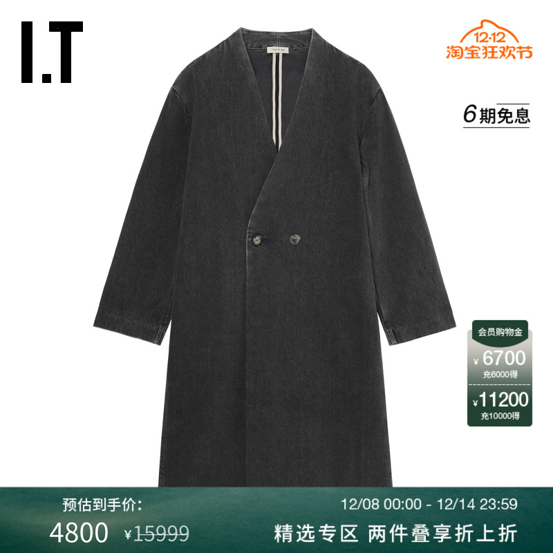 ITFEAROFGOD长款牛仔大衣