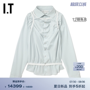 新款 长袖 衬衫 设计感褶饰上衣101997XO 时尚 Maison Margiela女装