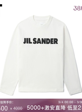 IT JIL SANDER女装宽松长袖T恤新款休闲基础logo印花上衣107J45XM