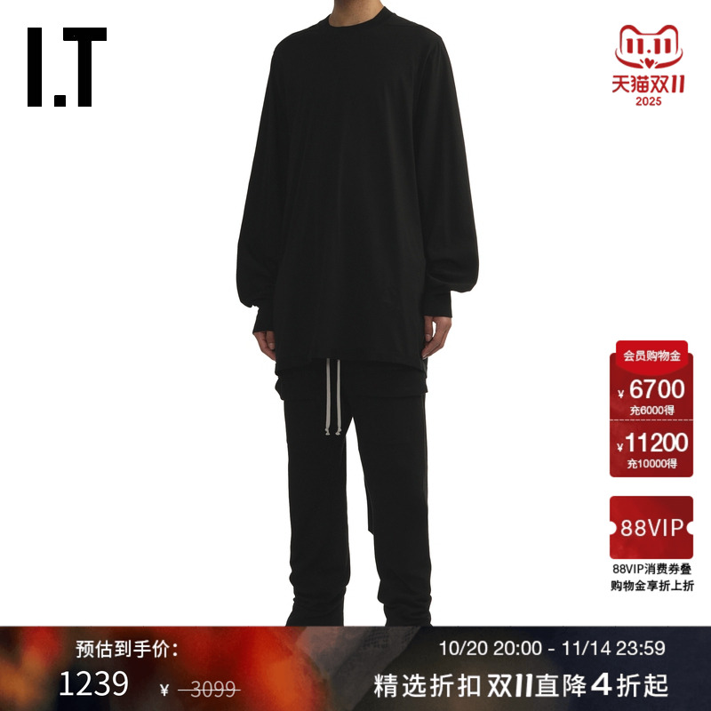 ITDRKSHDW中长款长袖T恤