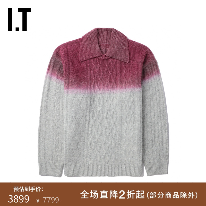 ITADERerror翻领针织衫