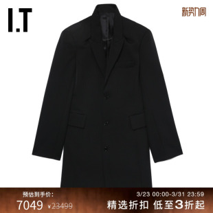 夹克新款 西装 中长款 复古气质廓形西服大衣0101XM ALAINPAUL女装