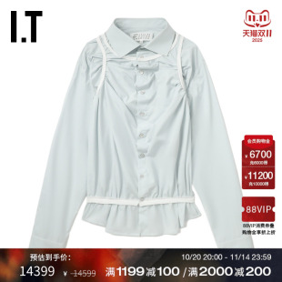 长袖 Margiela女装 衬衫 新款 设计感褶饰上衣101997XO 时尚 Maison