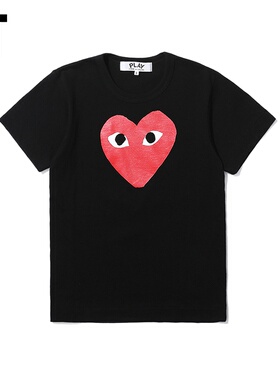 IT COMME des GARÇONS PLAY女装短袖T恤爱心印花111X