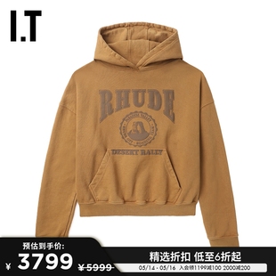 复古风logo装 美式 连帽卫衣新款 012372ML RHUDE男装 饰合身连帽衫