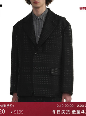 IT CDG COMME des GARCONS HOMME BLACK情侣波点西装夹克时髦摩登