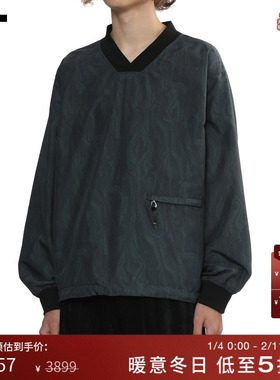 IT TOGA ARCHIVES男装V领长袖T恤新款复古质感宽松上衣2FL313MP