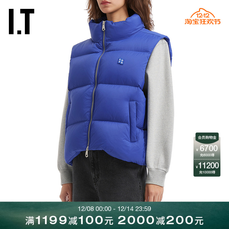 ITADERerror立领拉链羽绒马甲