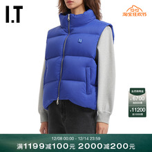 IT ADER error女装立领拉链羽绒马甲新款绗缝羽绒背心0401BLXP