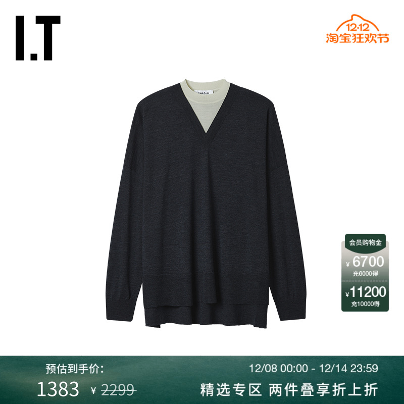 IT日本ENFÖLD假两件针织衫
