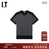 CDG 拼色拼接圆领短袖 COMME GARCONS DEUX男装 des HOMME T恤