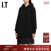 3.1 Phillip Lim女装 假两件拼接连衣裙新款 连帽卫衣叠层短裙