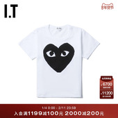 CDG T恤时尚 PLAY des 短袖 COMME GARÇONS川久保玲童装 爱心印