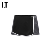 叠层半身裙新款 AMBUSH女装 活力辣妹拼色褶裥拼接短裙N001S2XM