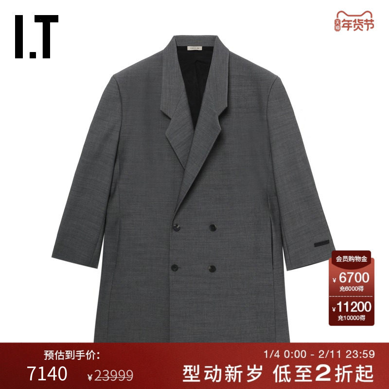IT FEAR OF GOD男装廓形西装夹克新款质感有型中长款翻领西服外套,男装,休闲西服,淘宝优惠券,粉丝福利购,淘宝优惠卷