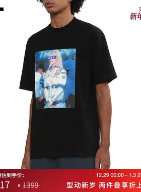 IT GOD SELECTION XXX男装宽松短袖T恤新款时尚潮流照片印花半袖