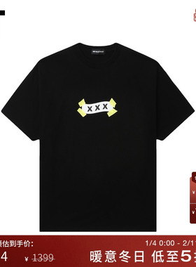 IT GOD SELECTION XXX男装短袖T恤新款潮流酷感宽松半袖25ST03MP