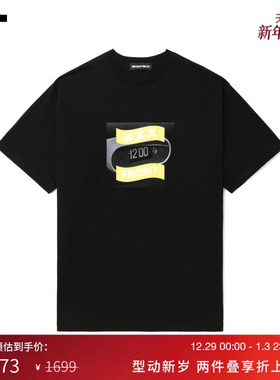 IT GOD SELECTION XXX男装短袖T恤新款潮流酷感印花半袖2FST01MP