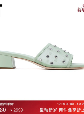 IT LOEFFLER RANDALL女款浅跟凉拖鞋新款复古气质露趾凉鞋ROOKEMM