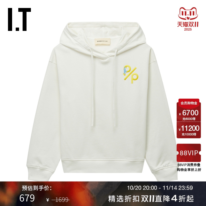 ITPortsPURE连帽卫衣简洁基础款