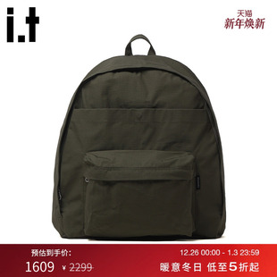 简约实用款 双肩包背包新款 纯色拉链书包SO105EMP nanamica男款