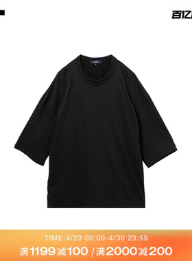 IT CDG COMME des GARCONS HOMME男装纯色短袖T恤基础休闲款半袖