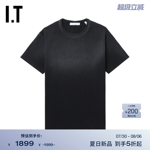 T恤新款 圆领短袖 HELMUT 潮流质感磨白做旧上衣5085XP LANG女装