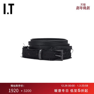 个性 可调节皮带新款 s女款 设计感双头设计腰带配搭品1899BLKP