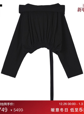 IT DRKSHDW女装短款连帽卫衣新款时尚街头廓形露脐连帽衫2E7236XP