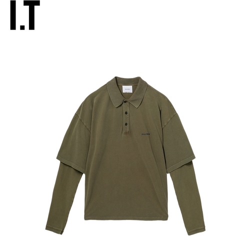 ITHALFBOY假两件polo衫