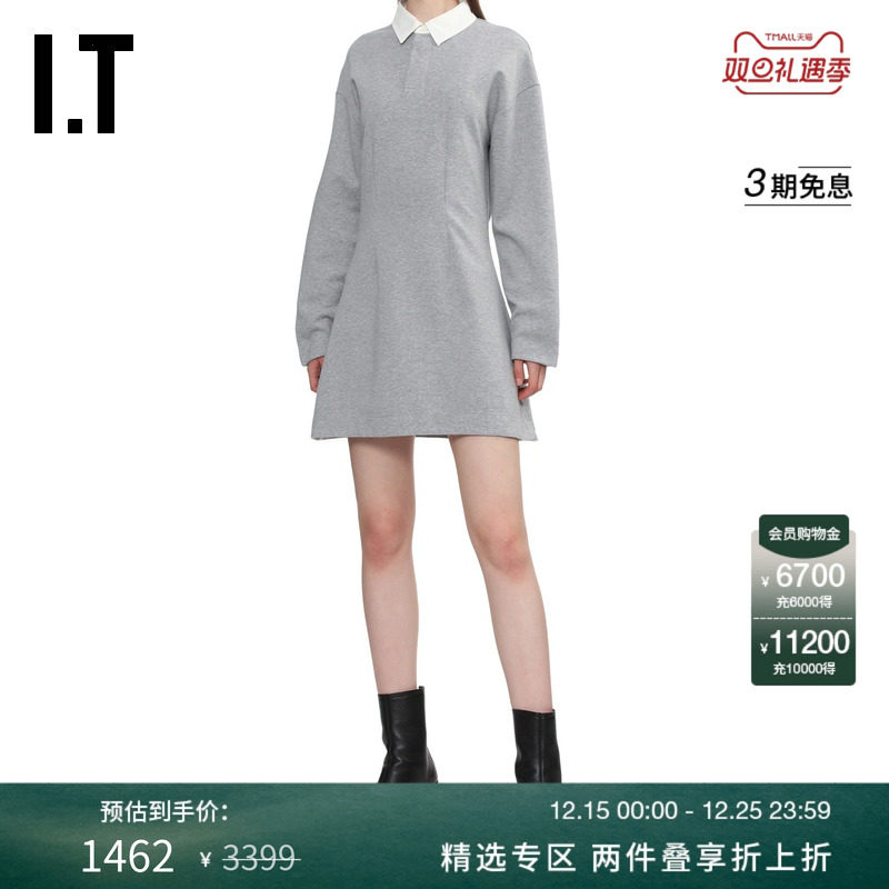 ITJWAndersonpolo领长袖连衣裙