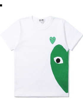 IT CDG PLAY COMME des GARCONS川久保玲女装爱心logo装饰短袖T恤