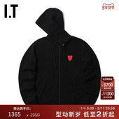 CDG PLAY COMME des GARÇONS川久保玲女连帽拉链卫衣爱心缝饰