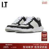 街潮拼接系带休闲鞋 712BLK 厚底运动鞋 新款 Mihara Yasuhiro女款