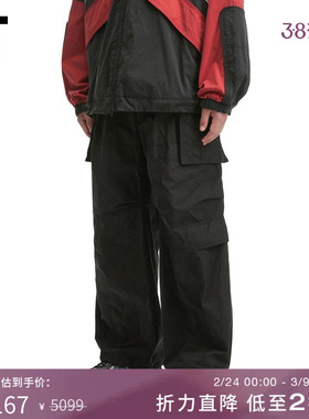 IT JUUN.J男装运动裤工装裤新款潮流街头风宽松直筒裤721P23MP